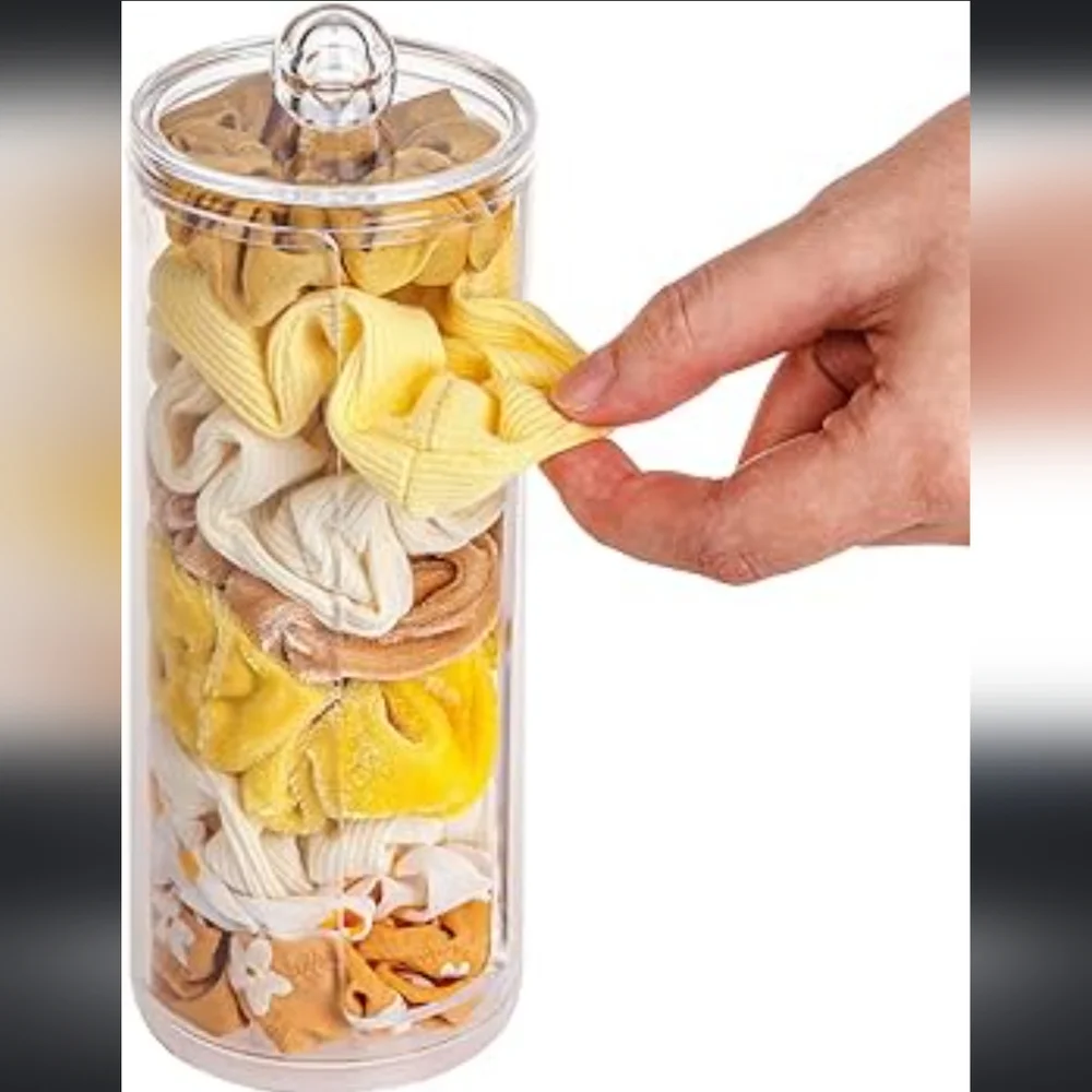 Scrunchie Holder Stand, Transparent Hair Tie Holder